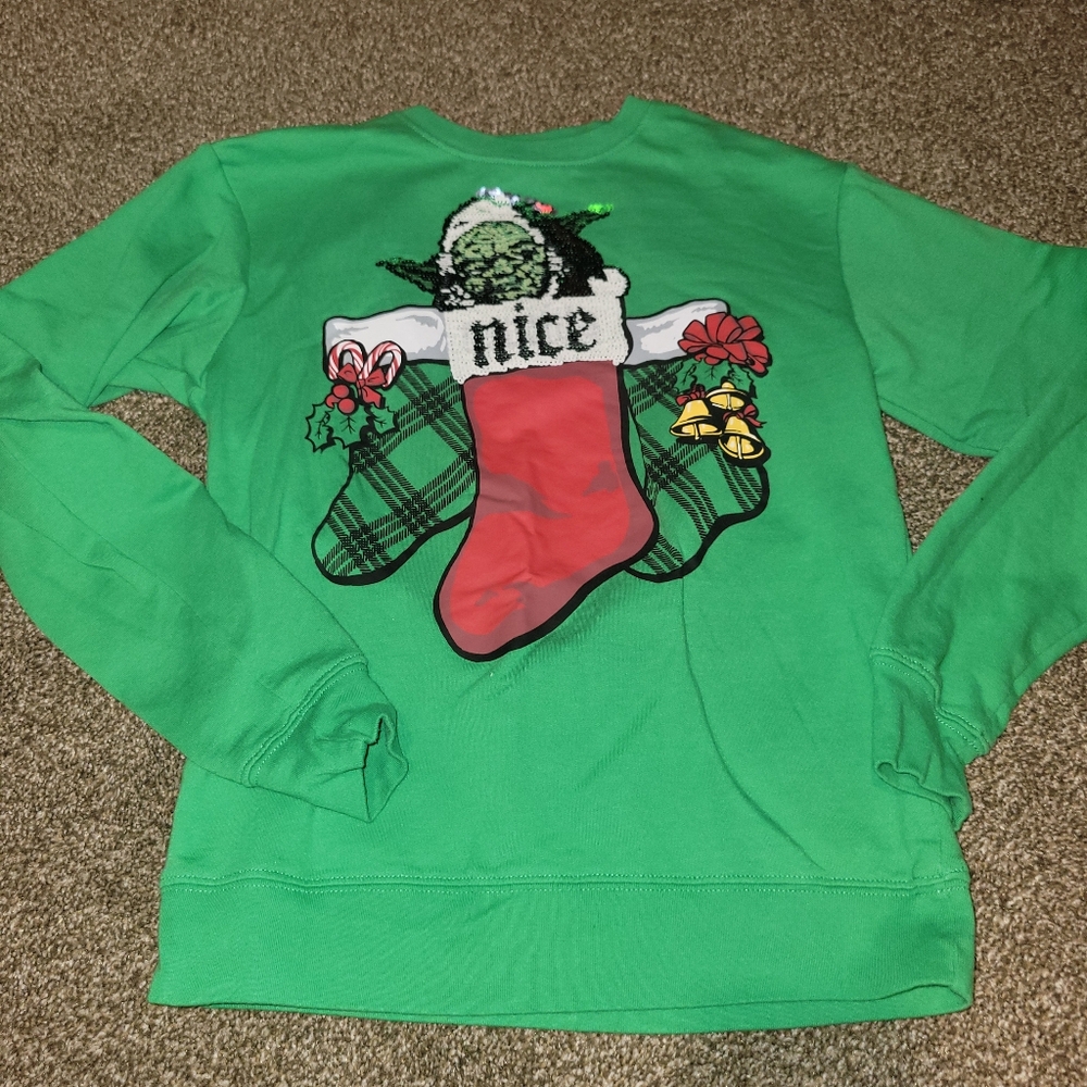 Star wars Naughty/nice reverse sequin sweatshirt